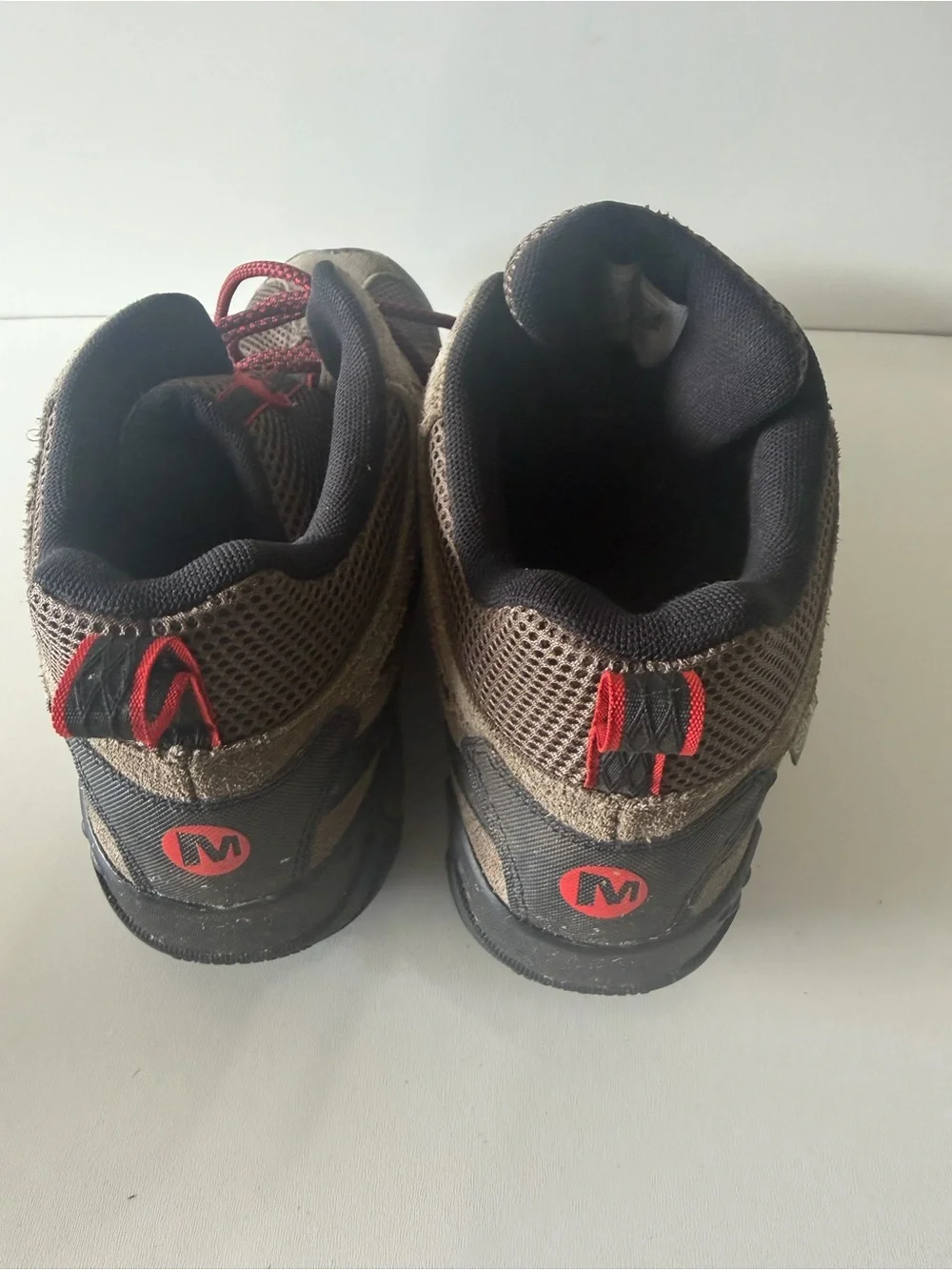 Merrell Men's Brown and Red Trail Mid-Height Boots